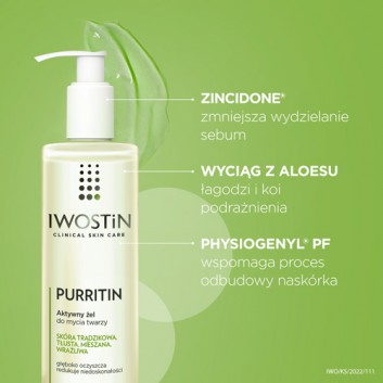 Iwostin Purritin Aktywny Żel do mycia twarzy 300 ml