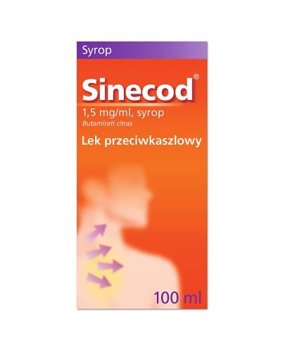 Sinecod, 1,5 mg/ml, syrop, 100 ml zdjęcie
