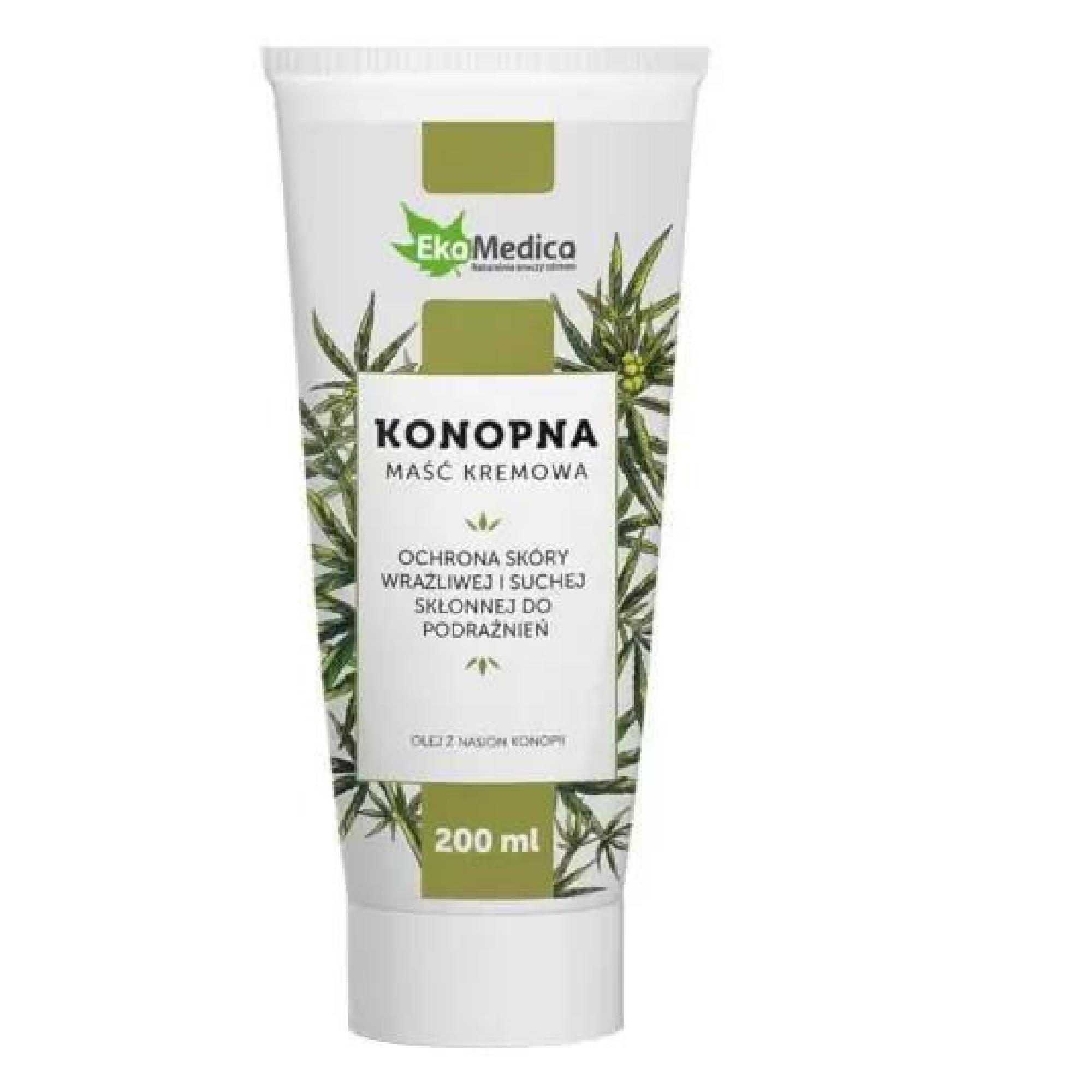 EKAMEDICA, KONOPNA Maść do skóry wrażliwej i suchej skłonnej do podrażnień, 200 ml zdjęcie