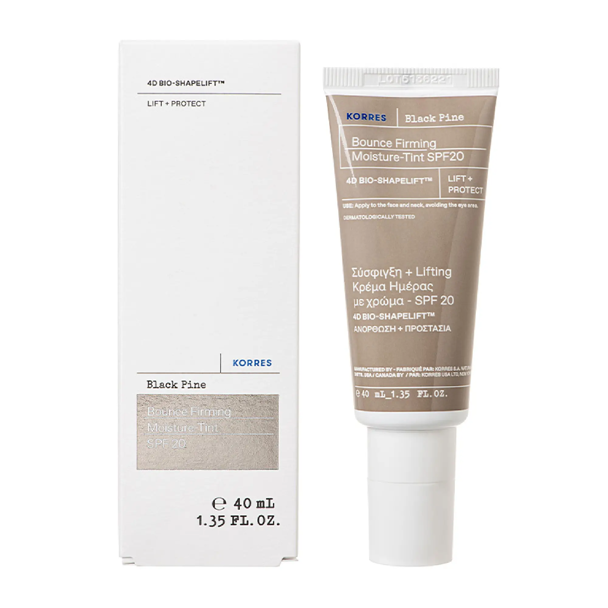 Korres Black Pine 4D, Koloryzujący krem na dzień SPF20, 40 ml zdjęcie