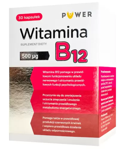 Puwer witamina B12 30 kapsułek zdjęcie