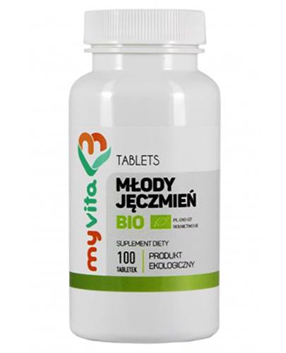 MyVita Młody jęczmień BIO 500 mg, 100 tabl., cena, wskazania, właściwości zdjęcie