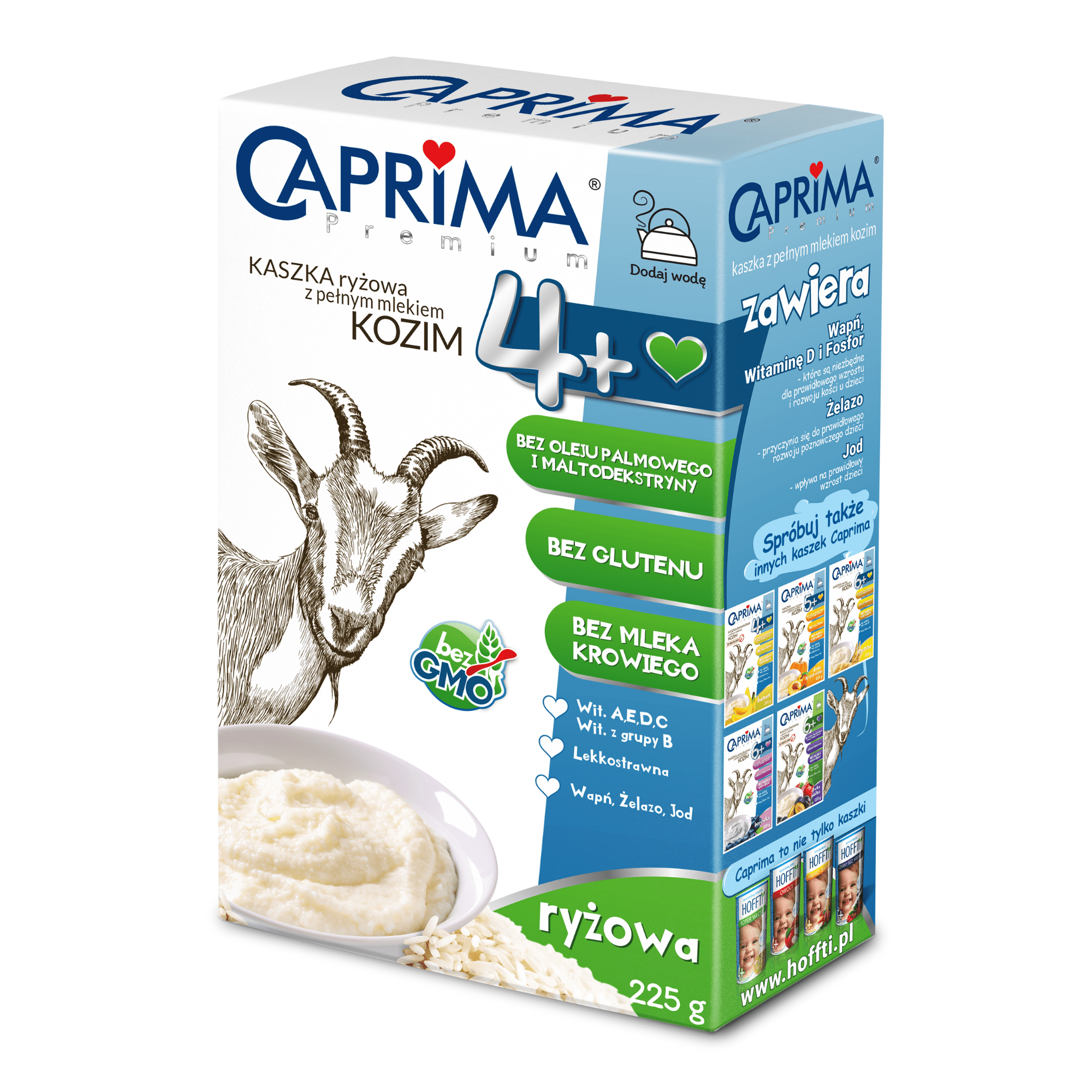 CAPRIMA PREMIUM Kaszka ryżowa z pełnym mlekiem kozim 4+, 225 g zdjęcie