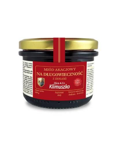 Zioła Ojca Klimuszko Miód akacjowy na długowieczność, 250 g zdjęcie
