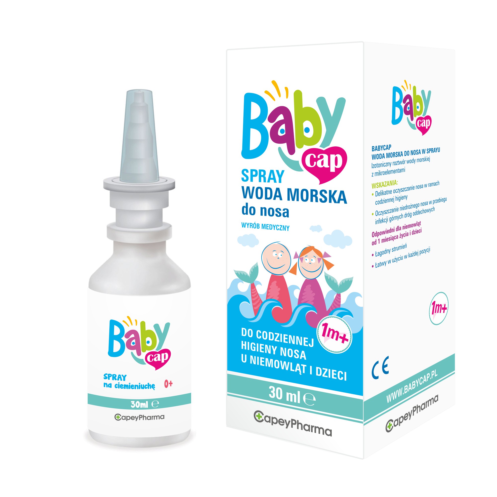 BabyCap Spray woda morska do nosa 1m+ 30 ml zdjęcie