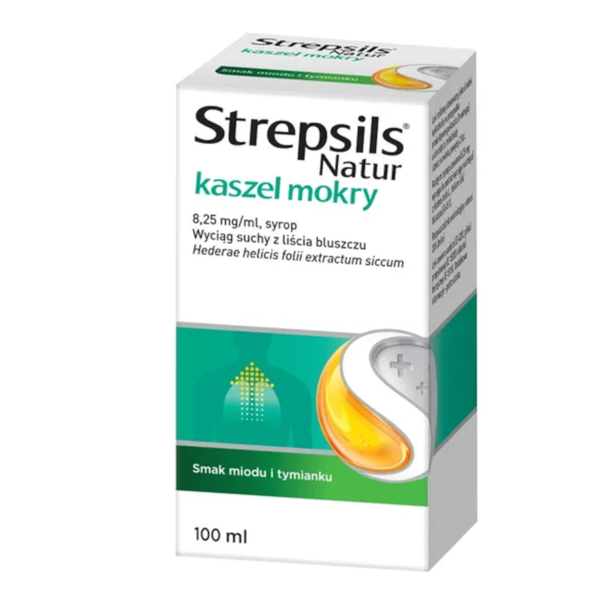 Strepsils Natur kaszel mokry syrop 8,25 mg/ml, 100 ml zdjęcie