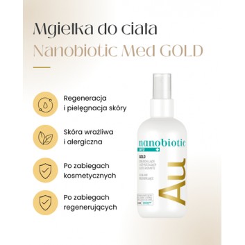 Nanobiotic Med Gold odbudowujące i oczyszczające złoto spray 150 ml