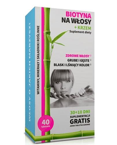 Noble Health Biotyna na włosy + Krzem, 40 tabletek zdjęcie