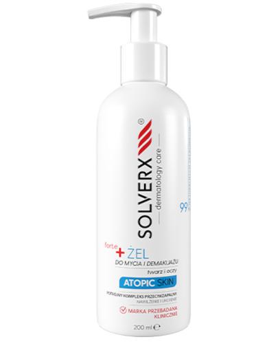 Solverx Dermatology Care Atopic Skin Forte Żel do mycia twarzy i demakijażu, 200 ml zdjęcie
