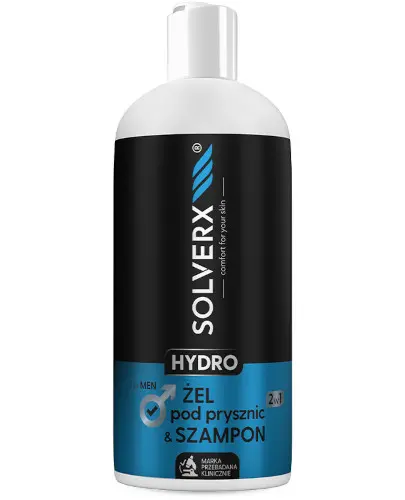 Solverx Hydro For Men żel pod prysznic i szampon 2w1 400 ml zdjęcie