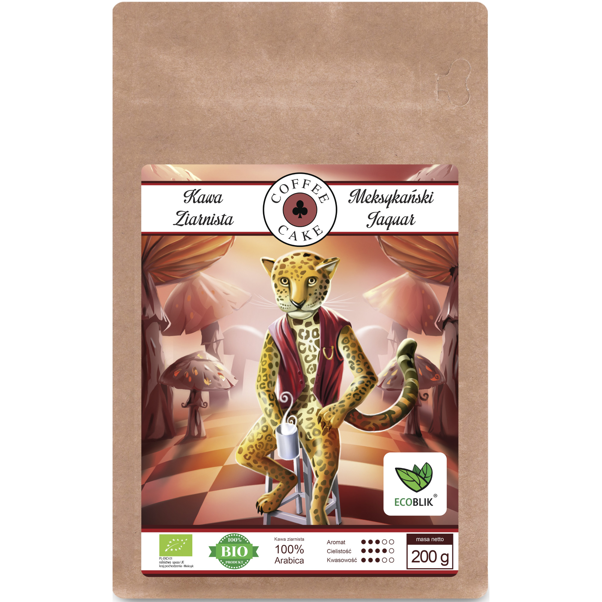 Ecoblik, Kawa Arabica Meksykański Jaguar EKO, 200 g zdjęcie