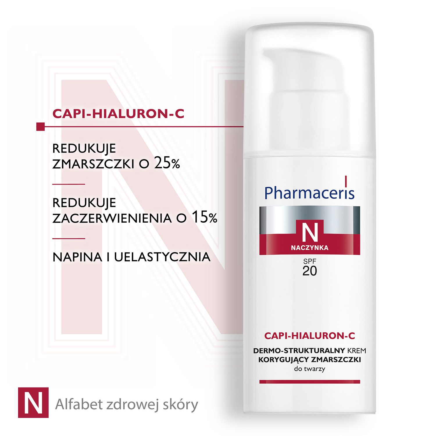 Pharmaceris N Capi-Hialuron-C krem dermo strukturalny SPF20 korygujący zmarszczki 50 ml