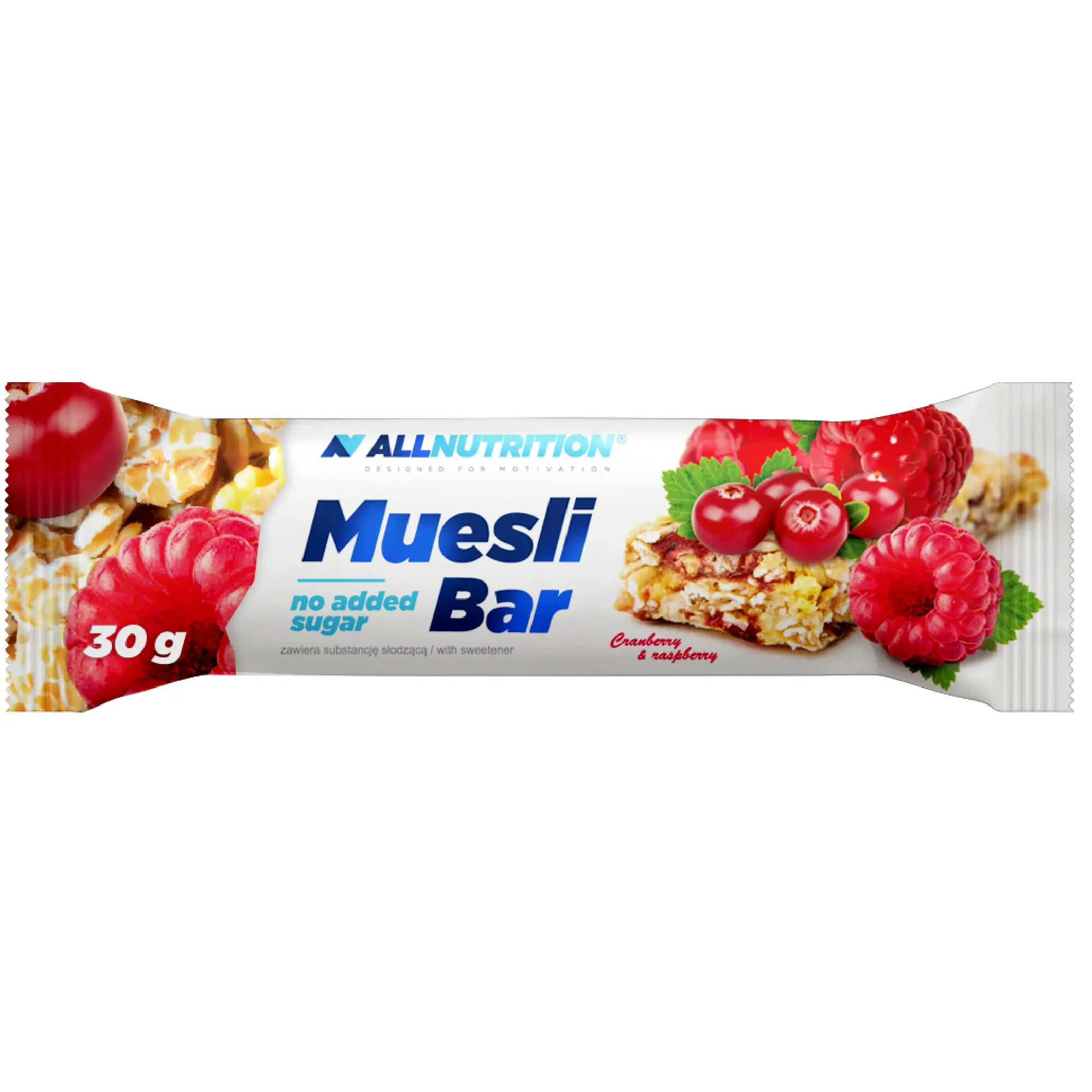 Allnutrition Muesli Bar Cranberry&Raspberry, 30 g