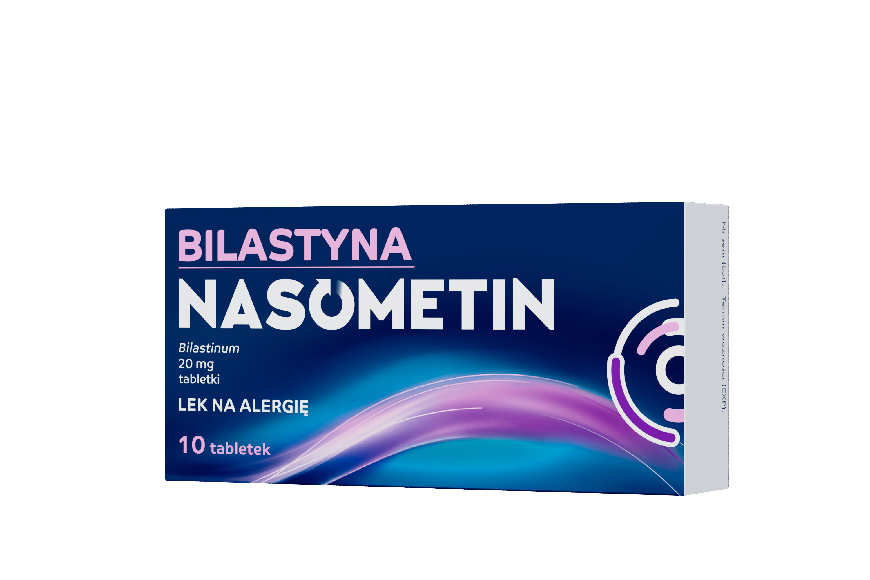Bilastyna Nasometin, 20 mg, tabletki, 10 sztuk zdjęcie