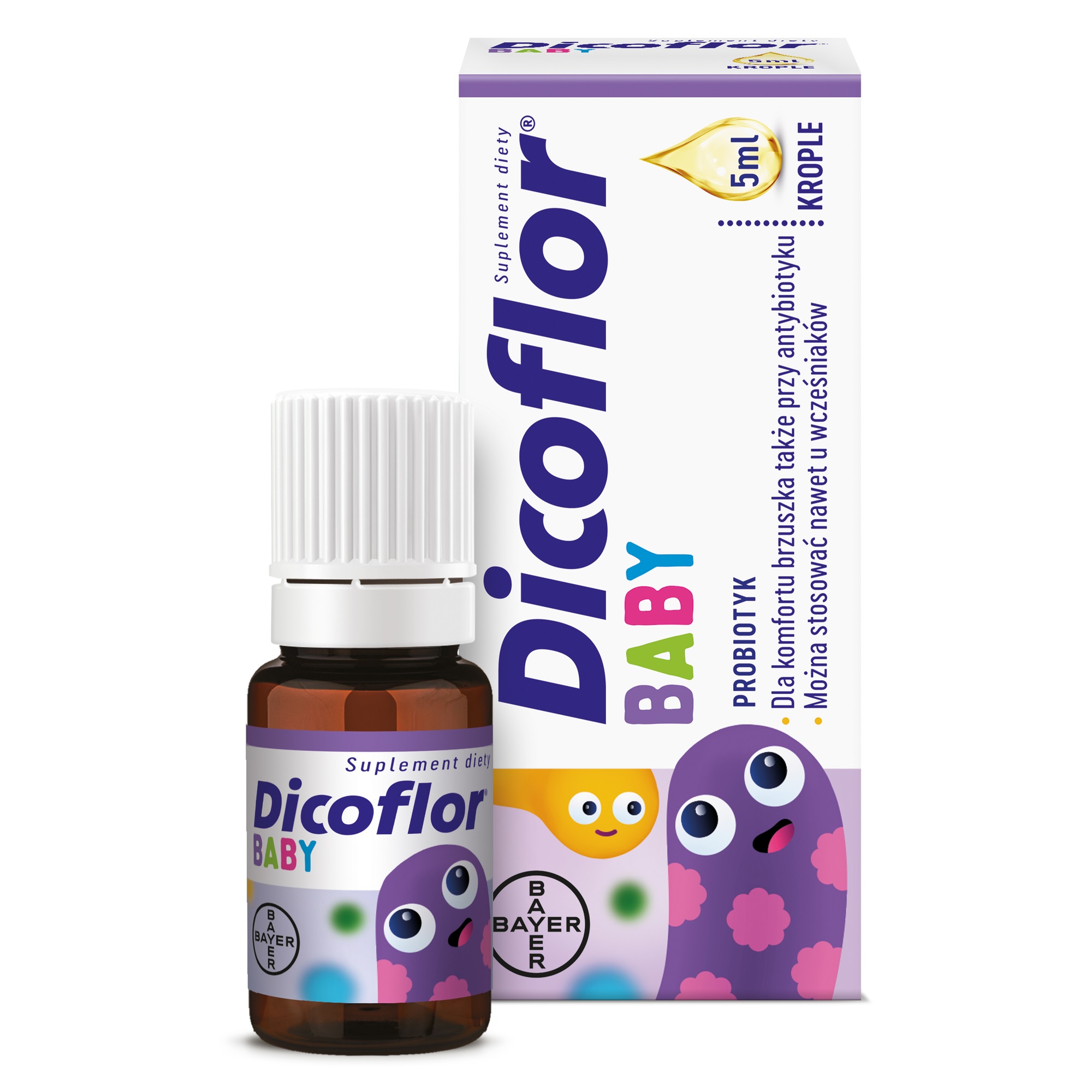Dicoflor Baby, probiotyk, krople, 5 ml zdjęcie