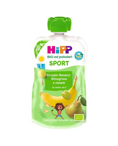 HIPP Hippis Sport Mus Gruszki-Banany-Winogrona z owsem - 120 g zdjęcie