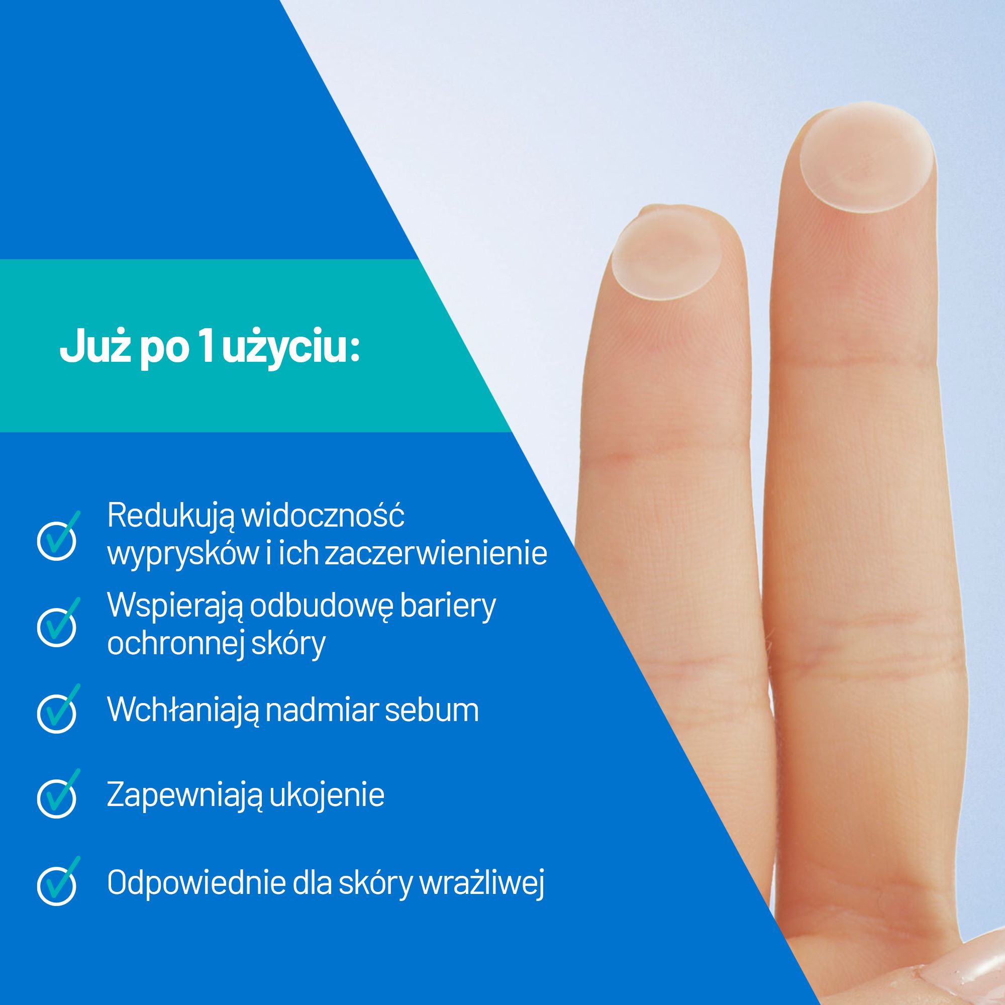 Cerave, punktowe plasterki na wypryski, 22 szt