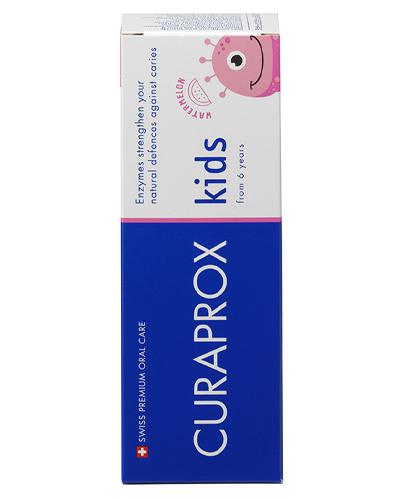 Curaprox Kids Pasta do zębów dla dzieci z fluorem arbuzowa, 60 ml, cena, wskazania, właściwości zdjęcie