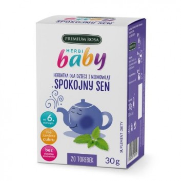 HERBI BABY Herbatka dla dzieci i niemowląt na spokojny sen - 20 sasz. - cena, opinie, właściwości 