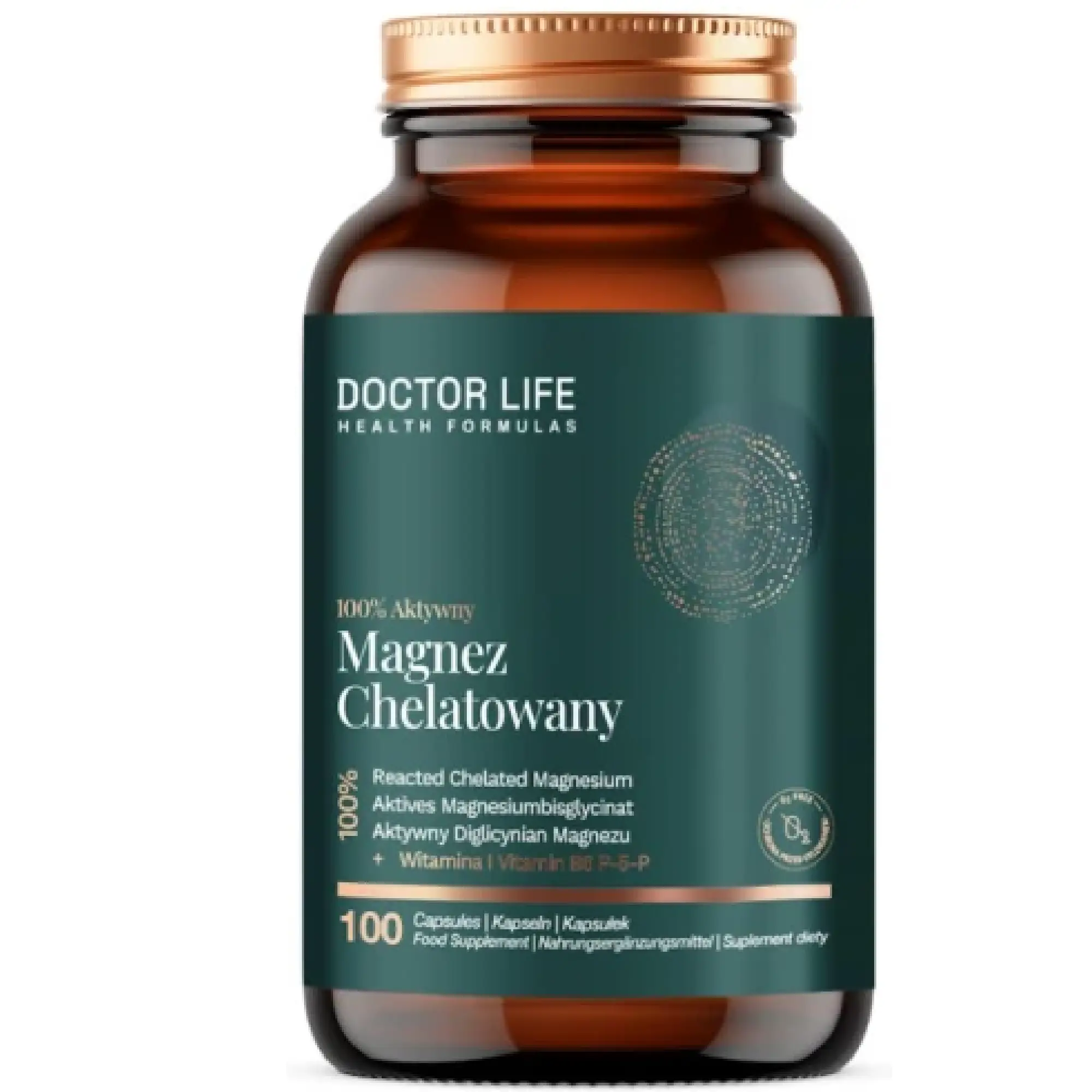 Doctor Life Magnez Chelatowany 100% Aktywny, 100 kapsułek zdjęcie