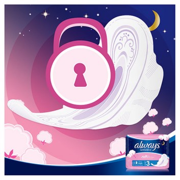 Always Sensitive Night 3 Podpaski ze skrzydełkami 14 sztuk