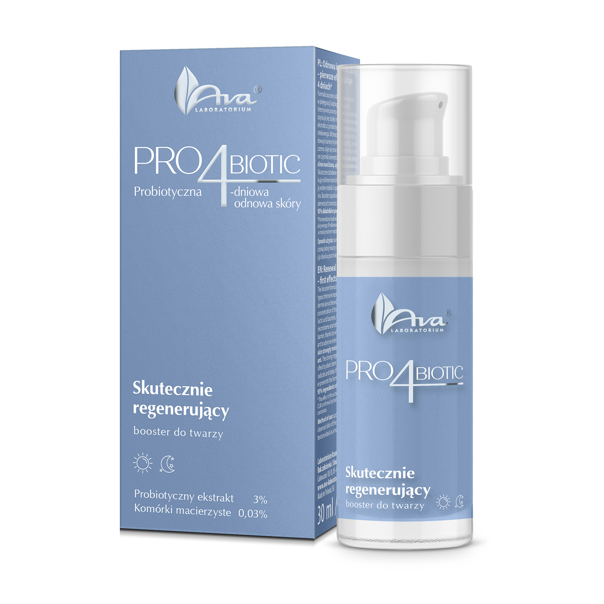 Ava Pro4biotic, skutecznie regenerujący booster do twarzy, 30 ml zdjęcie