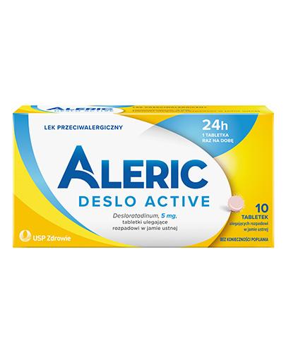 ALERIC DESLO ACTIVE 5mg, 10 tabl. preparat przeciwalergiczny, cena, opinie, właściwości  zdjęcie