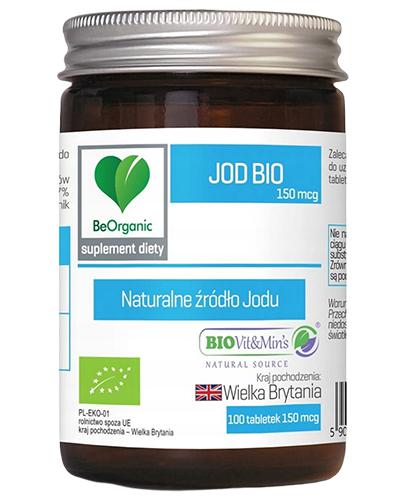 BeOrganic Jod BIO 150 mcg, 100 tabletek, cena, opinie, stosowanie zdjęcie