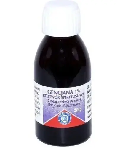 Gencjana 1% roztwór spirytusowy 10 mg/g roztwór na skórę 20 g zdjęcie