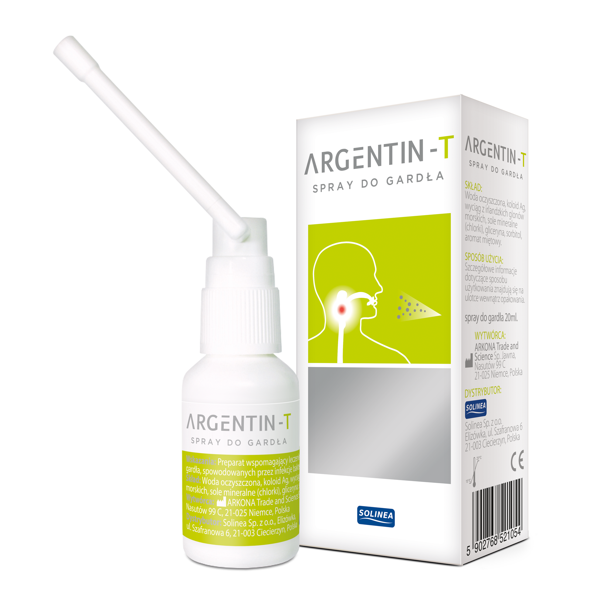 Argentin - T, Spray do gardła, 20 ml zdjęcie
