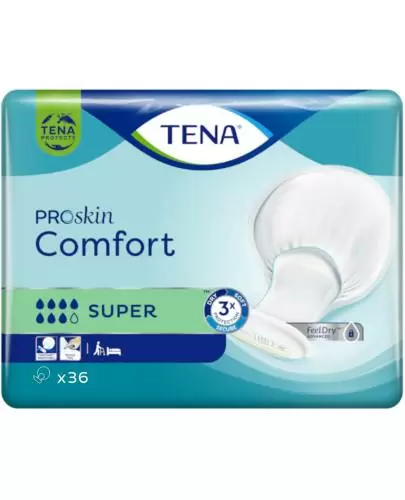 Tena ProSkin Comfort Super pieluchy anatomiczne 36 sztuk zdjęcie