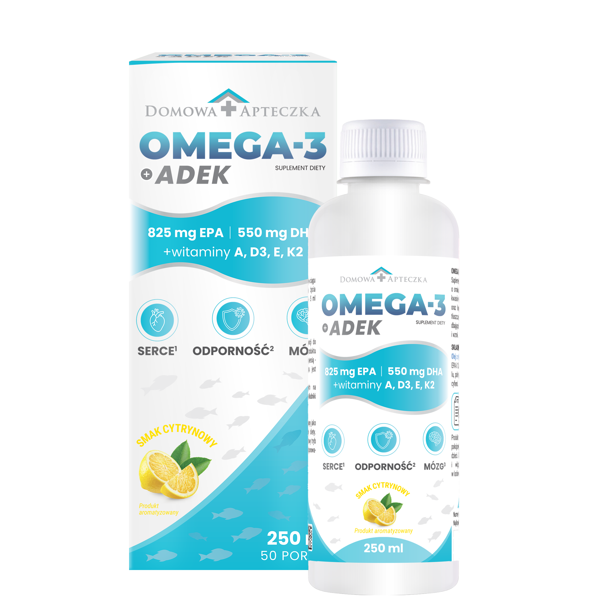 Domowa Apteczka, Omega 3 ADEK, olej, 250 ml zdjęcie