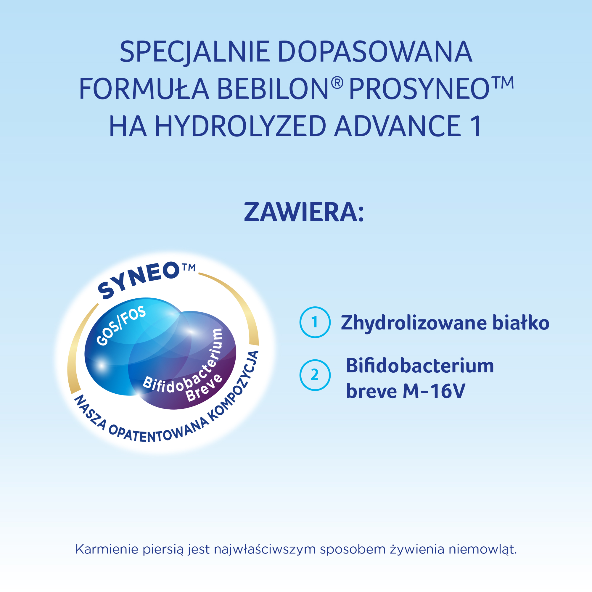 Bebilon Prosyneo HA 1 mleko początkowe dla niemowląt od urodzenia 400 g 