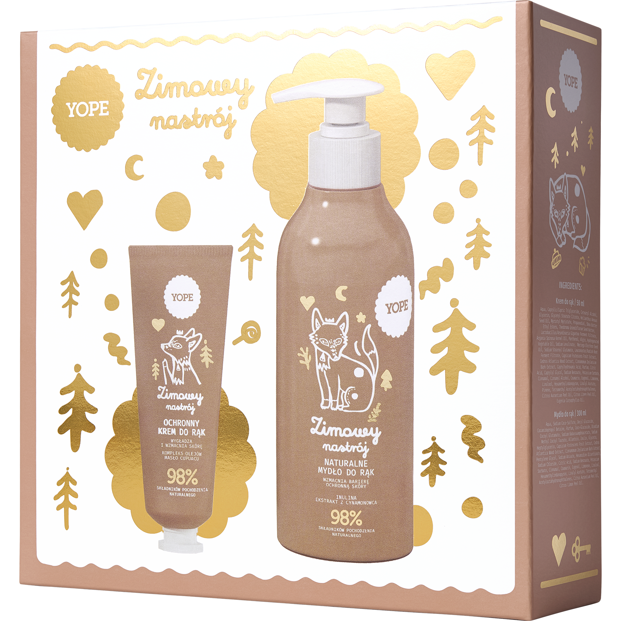 Yope Zestaw Zimowy Nastrój Mydło, 300 ml + krem do rąk, 50 ml zdjęcie