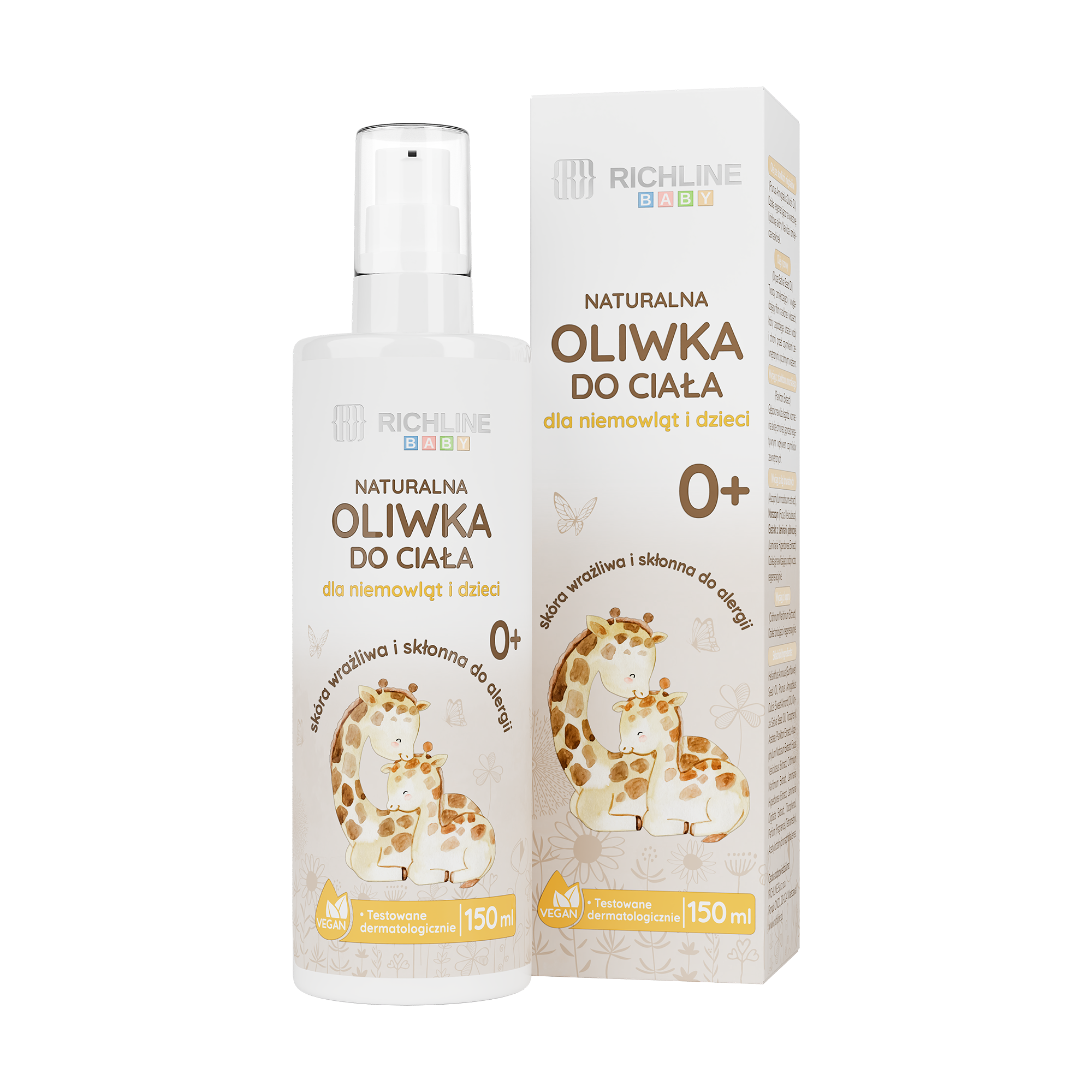 Richline Baby Naturalna oliwka do ciała dla niemowląt i dzieci, 150 ml
