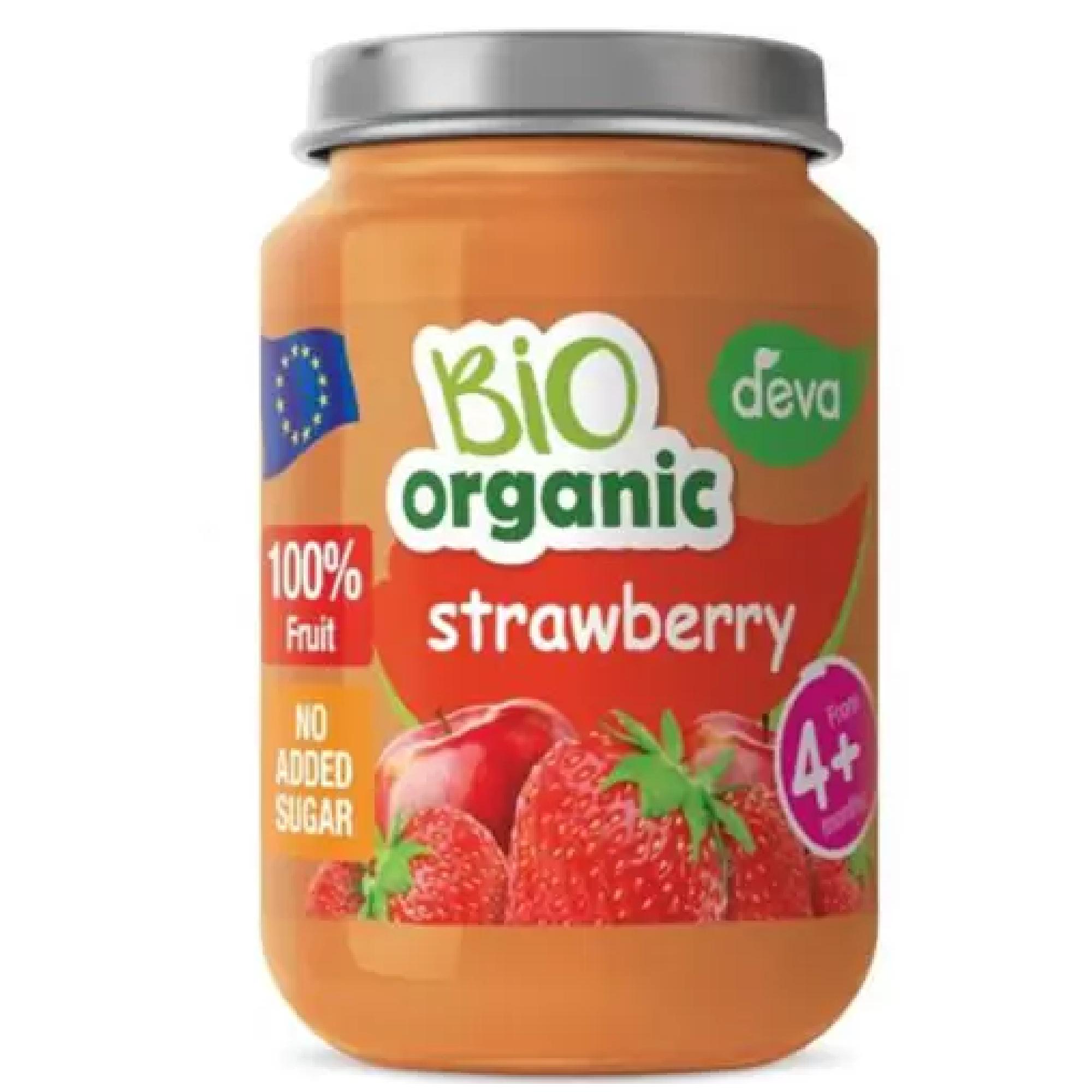 Deva Organic Bio deserek truskawka od 4 miesiąca życia 190 g zdjęcie