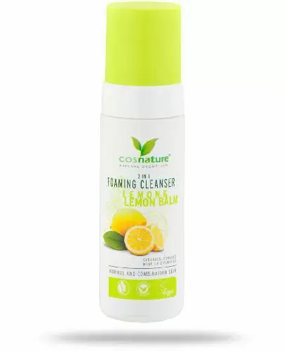 Cosnature Naturalna pianka oczyszczająca 3 w 1 z cytryną i melisą 150 ml zdjęcie