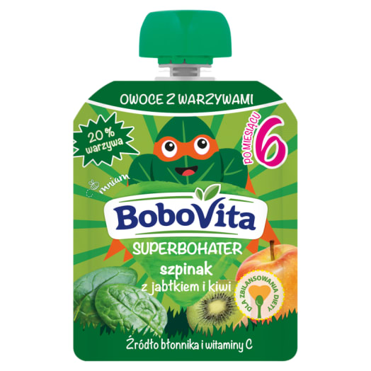 BoboVita, mus Szpinak Kiwi, 80 g zdjęcie