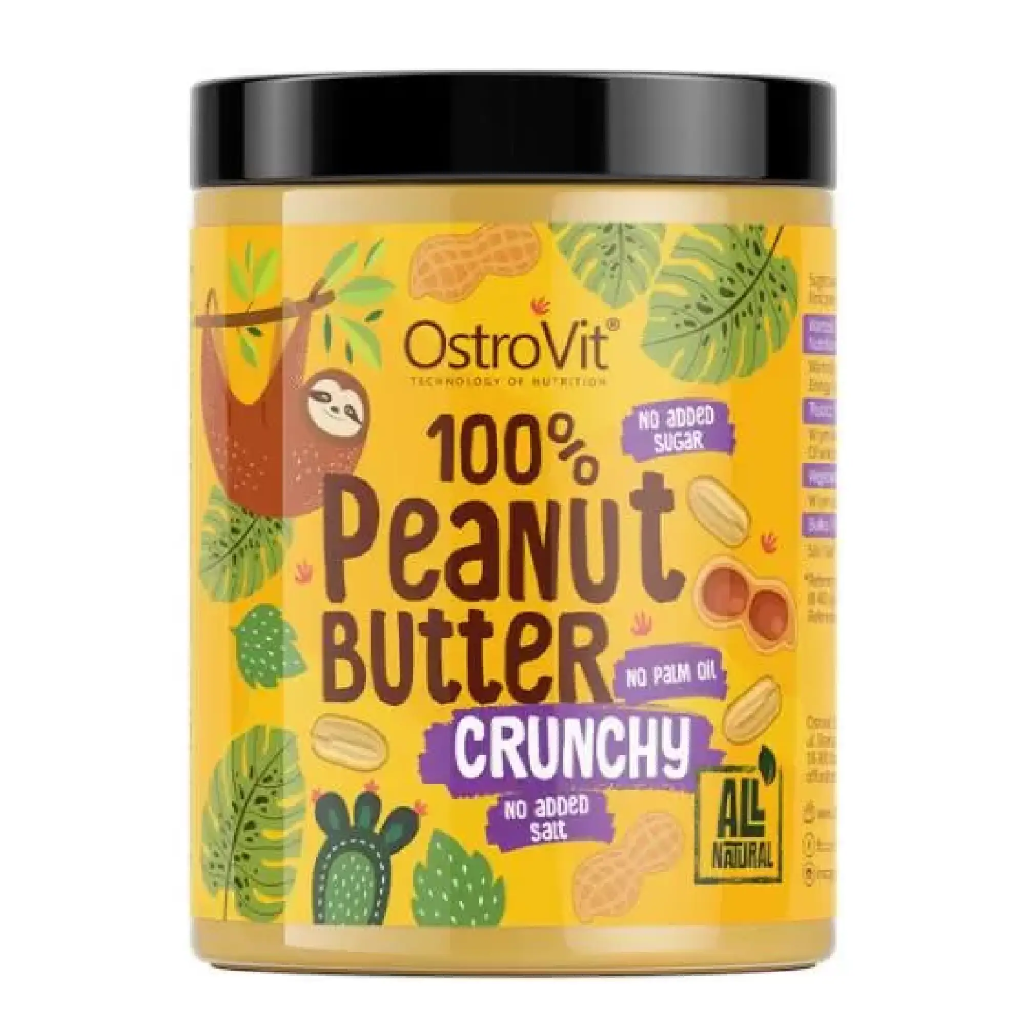 OstroVit, Masło orzechowe 100% crunchy, 1000 g zdjęcie
