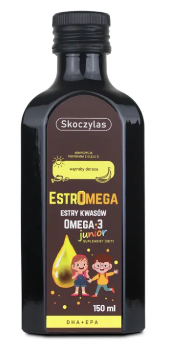 Skoczylas Estromega rybie kwasy omega 3 junior, 150 ml zdjęcie