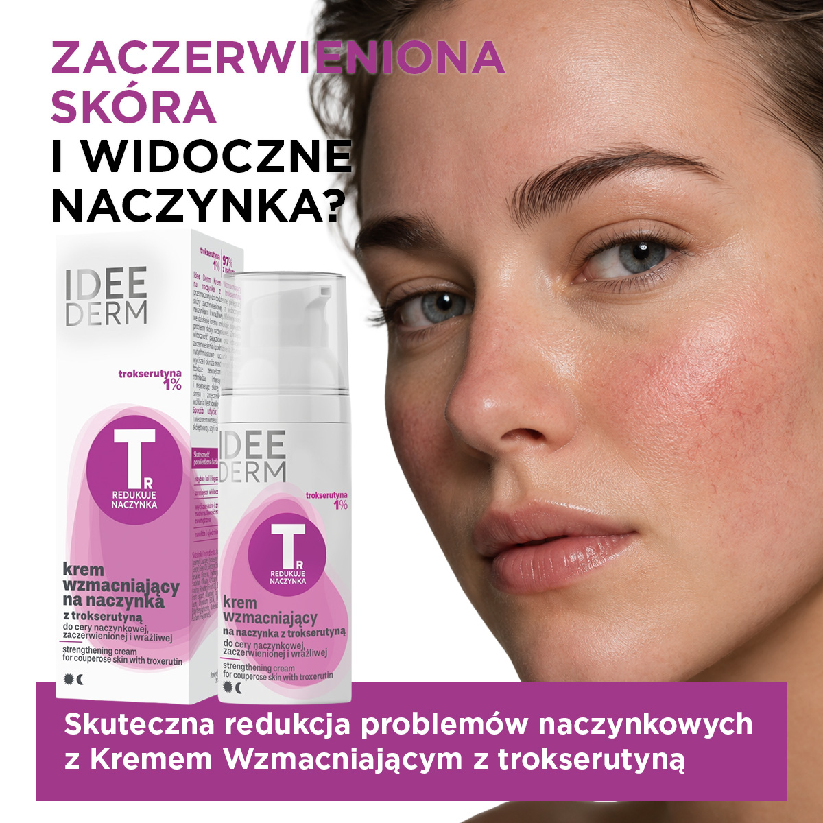 Idee Derm krem wzmacniający na naczynka z trokserutyną 50 ml