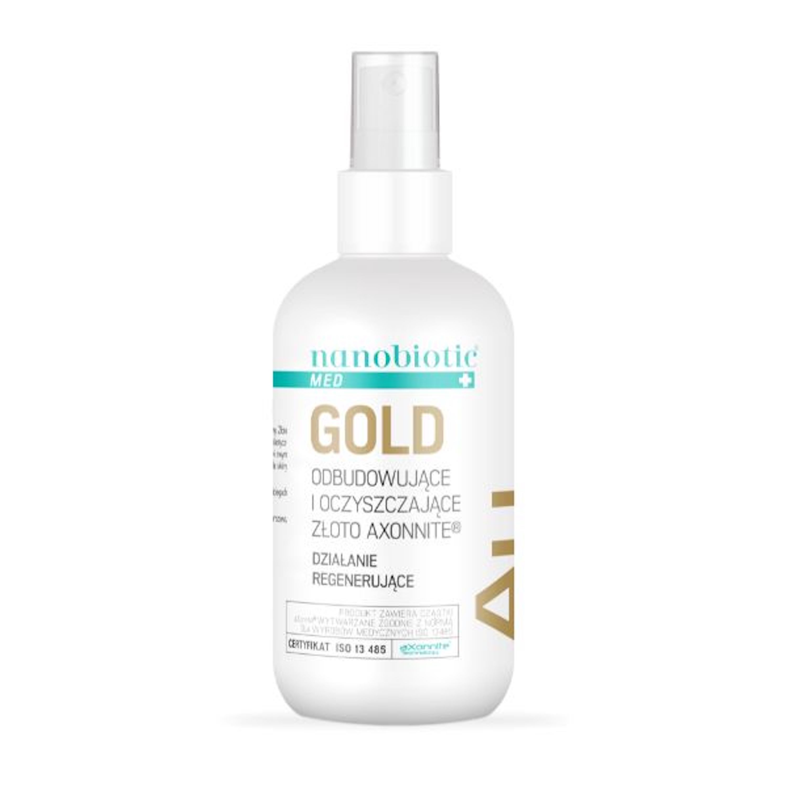 Nanobiotic Med Gold, odbudowujące i oczyszczające złoto spray, 150 ml zdjęcie