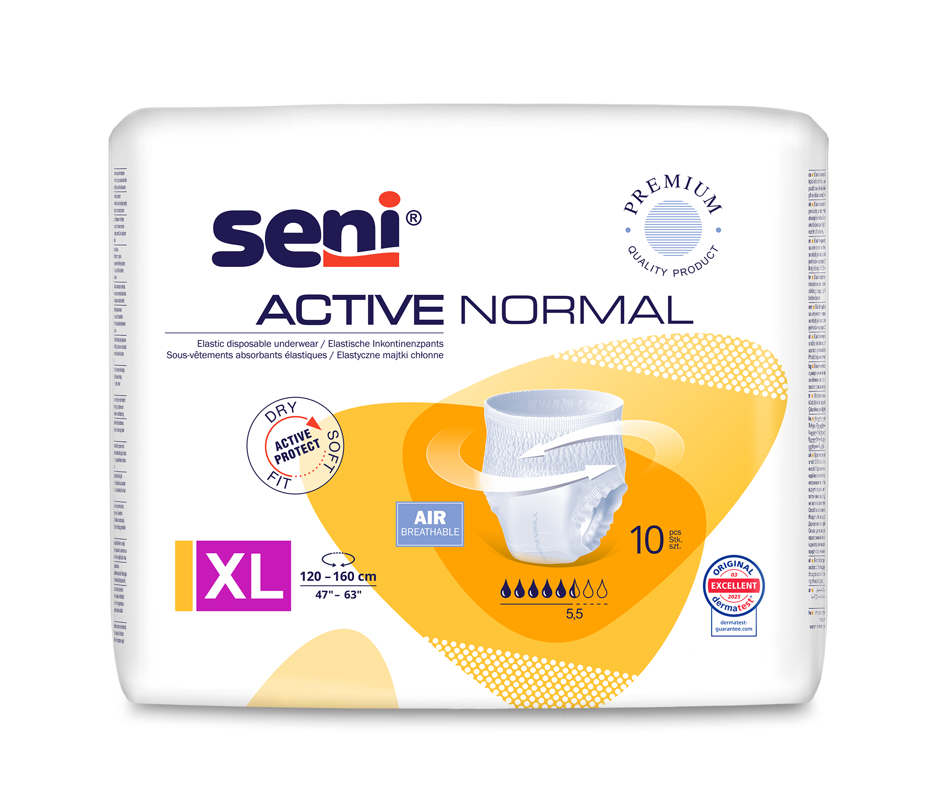 Seni Active Normal pieluchomajtki XL 10 sztuk zdjęcie