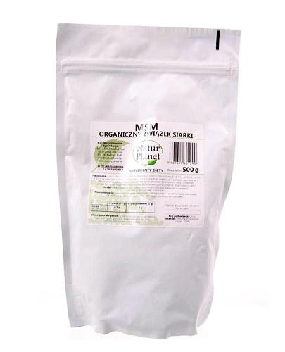 NATUR PLANET MSM - 500 g - cena, opinie, dawkowanie zdjęcie