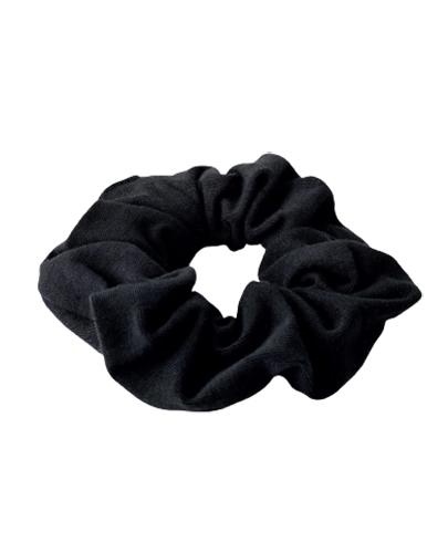 Anwen Bawełniana Scrunchie Gumka do włosów Czarna - 1 szt. - cena, opinie, właściwości zdjęcie