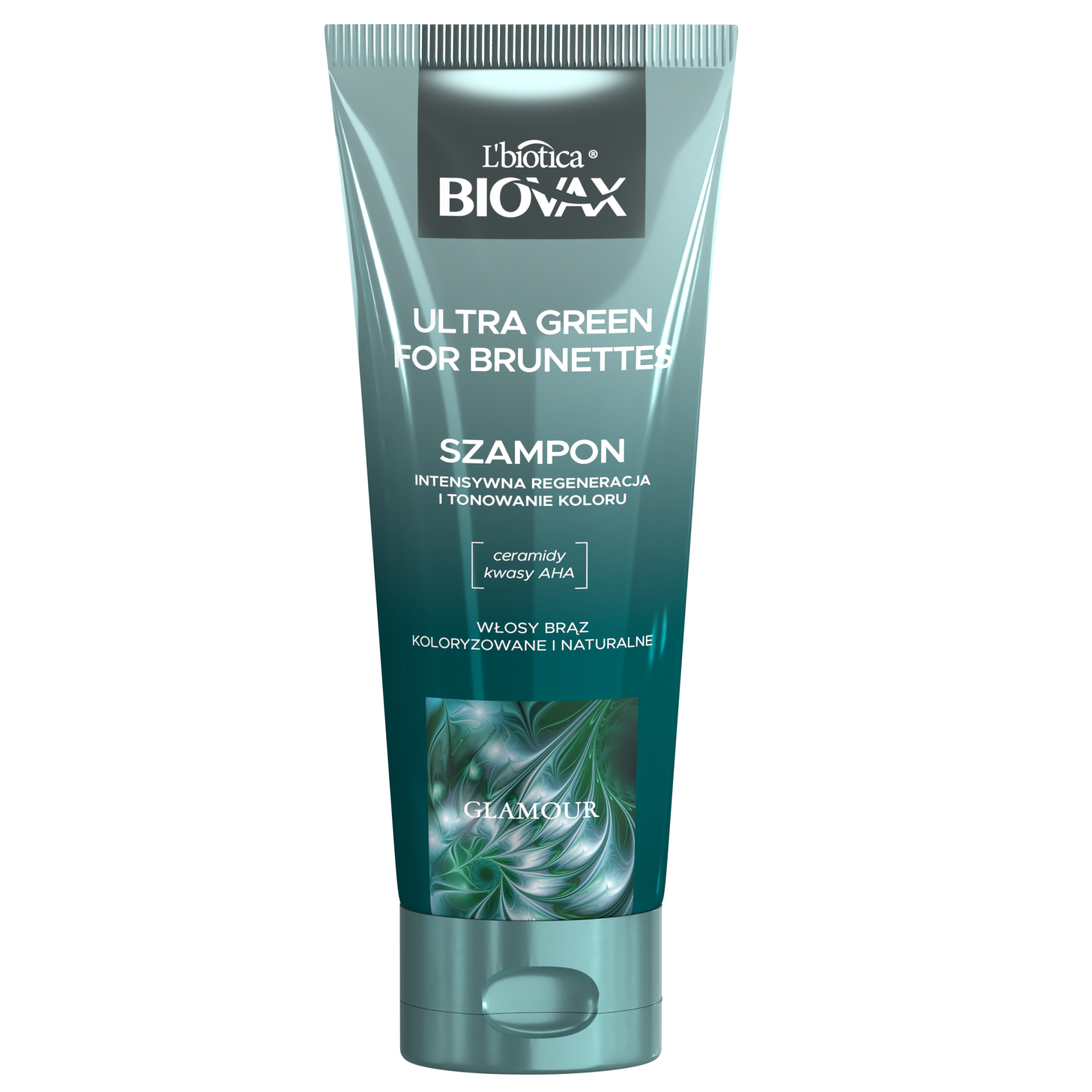 L'biotica Biovax Glamour Ultra Green for Brunettes Szampon do włosów, 200 ml zdjęcie