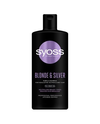 Syoss  Blonde & Silver Szampon do włosów blond i siwych - 440 ml - cena, opinie, skład zdjęcie