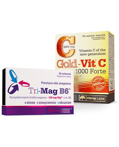 Olimp Zestaw Gold Vit C, 60 kapsułek + Tri-Mag, 30 tabletek zdjęcie