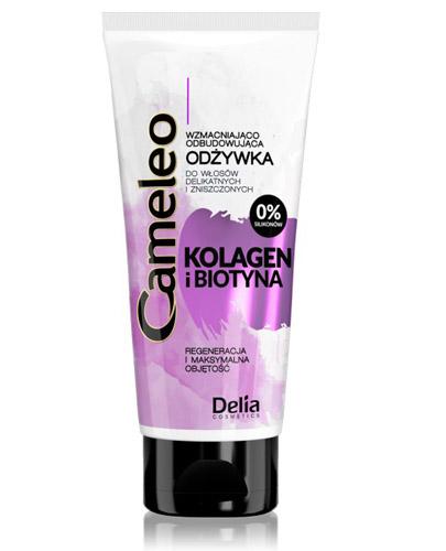 Cameleo Kolagen i biotyna Odżywka wzmacniająco odbudowująca - 200 ml Do włosów delikatnych i zniszczonych - cena, opinie, stosowanie  zdjęcie