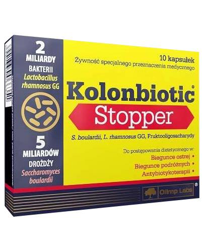 OLIMP KOLONBIOTIC STOPPER - 10 kaps. - cena, opinie, składniki zdjęcie